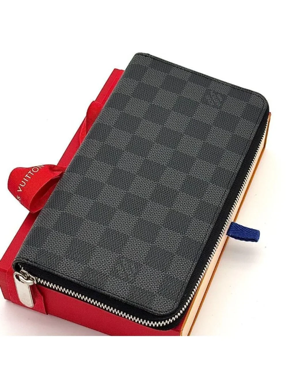 Louis Vuitton Wallet Damier Graphite Zippy Organizer Black